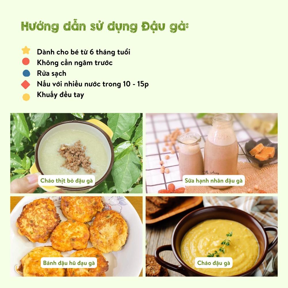 Hạt Đậu Gà Hữu Cơ Mămmy Loại 1 - Dẻo sánh mịn cho bé ăn dặm hũ 120g