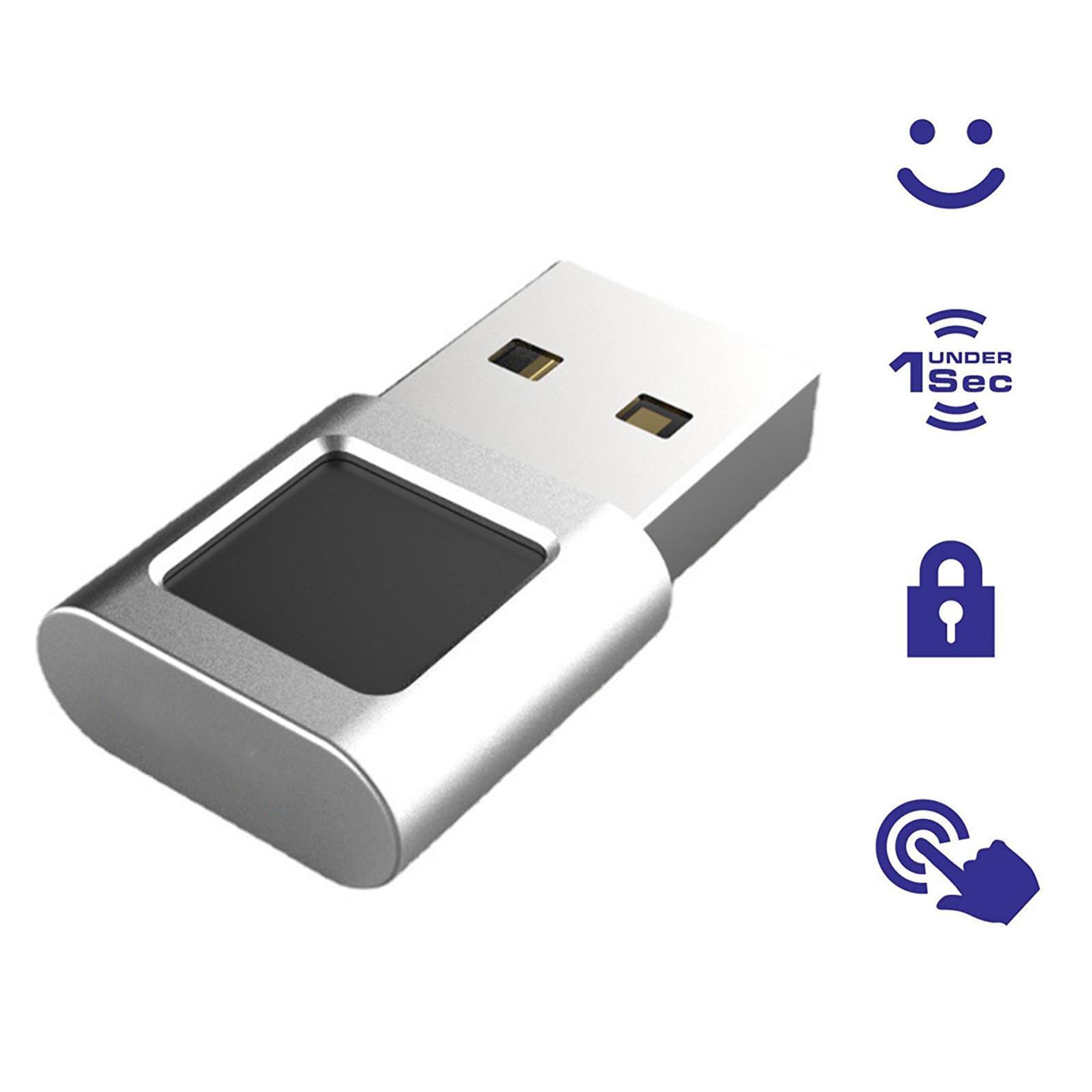 USB Fingerprint Reader Sign-In Unlock Device for Windows 10 11Hello Laptops