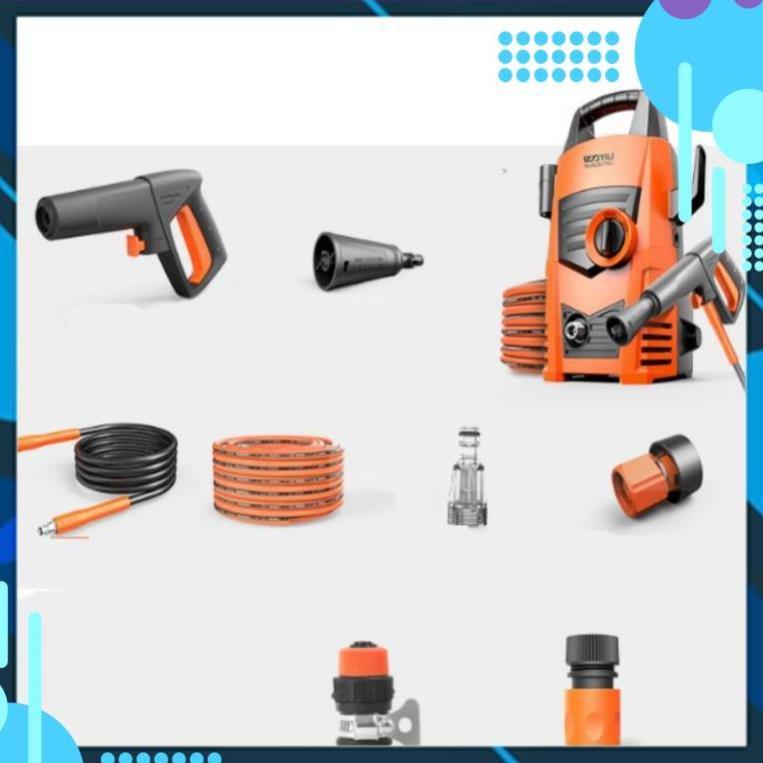 Bơm áp lực cao phun rửa oto xe hơi, xe máy 628 TL tặng gang tay lau xe M 241