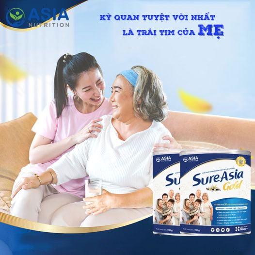 Sữa bột Sure Asia Gold en sure cao cấp ASIA NUTRITION 900g cao cấp nguyên liệu nhập khẩu Mỹ tác dụng tốt cho sức khỏe