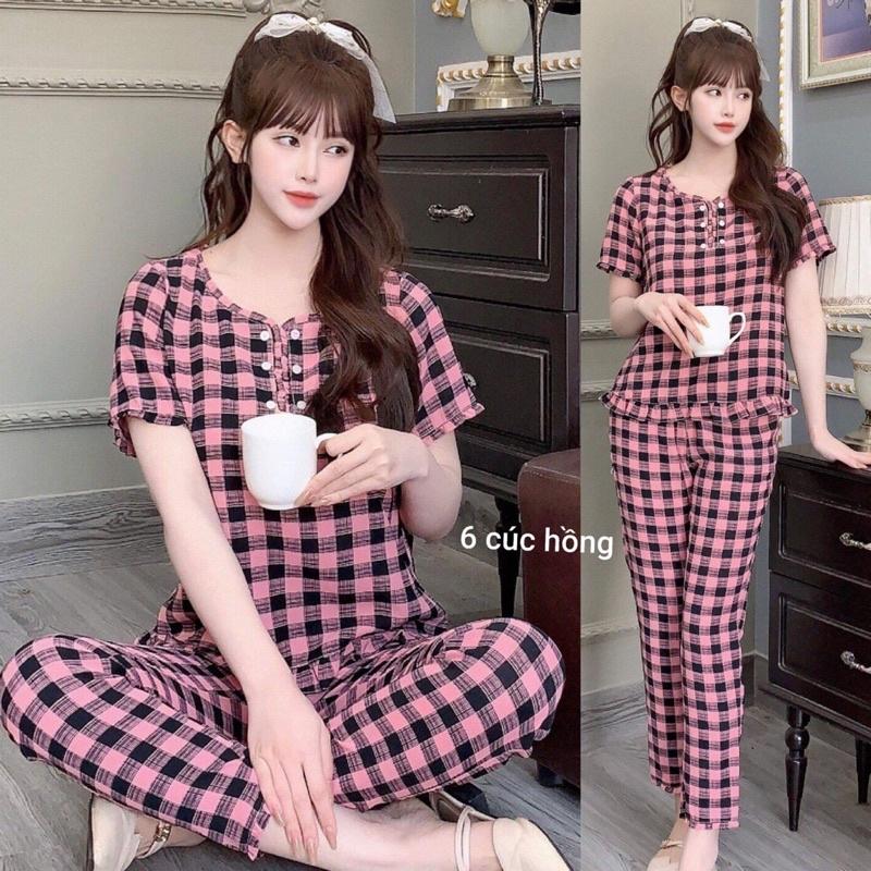 Đồ bộ mặc nhà, chất lụa hàn