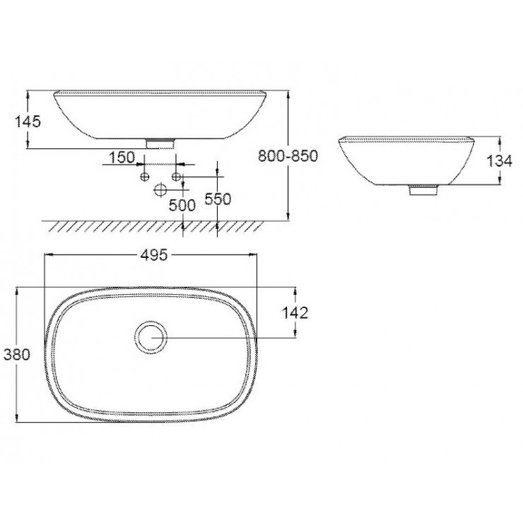 Chậu Rửa Mặt Lavabo Grohe 39216000 Eurostyle Đặt Bàn