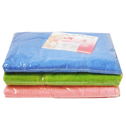 Khăm tắm cotton  1,4 mét, dùng để quấn bé, tắm cho người lớn và trẻ em