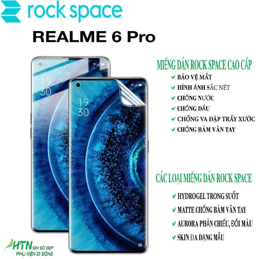 Miếng dán PPF cao cấp rock space cho Realme 6 Pro dán màn hình/ mặt sau lưng điện thoại tự phục hồi vết xước nhỏ chống ánh sáng xanh - Hàng chính hãng