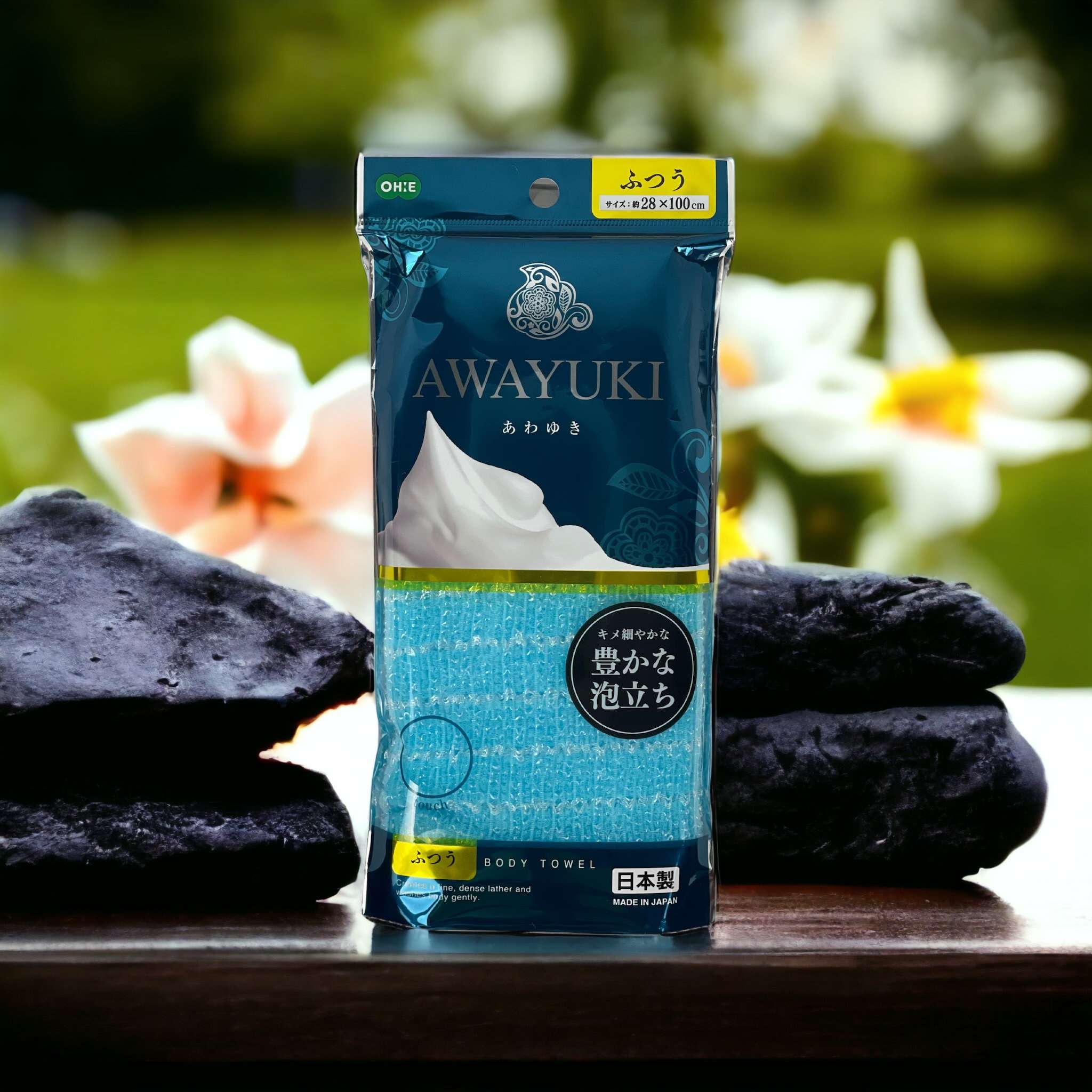 Khăn tắm tạo bọt mềm mại Awayuki - Made in Japan