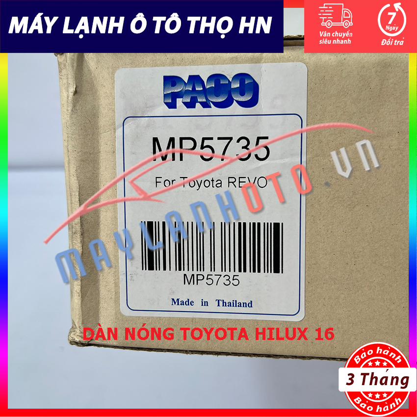 Dàn nóng Toyota Hilux 2016 Hàng xịn Thái Lan