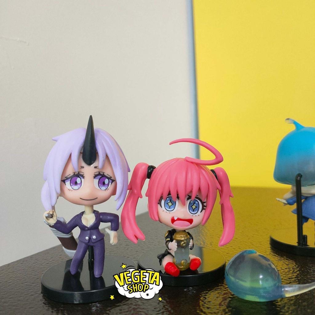 Mô hình Chuyển sinh thành Slime - Rimuru Tempest Shion Benimaru Milim Nava Souei Shuna - Cao 6~7cm - Anime Manga Slime
