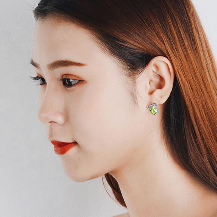 Bông tai pha lê nơ xinh BHBT367
