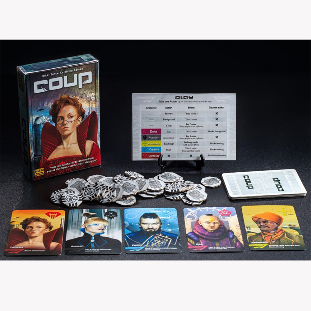 Trò Chơi Thẻ Bài Boardgame Coup Cuộc Chiến Quyền Lực