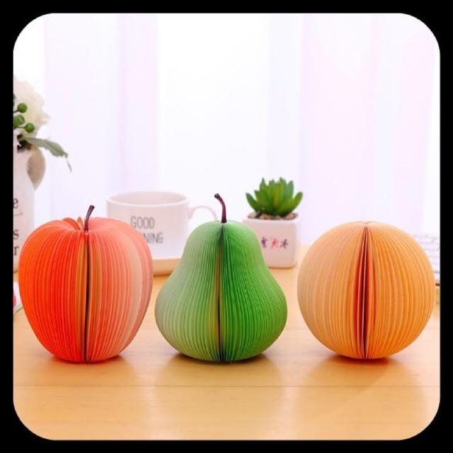 Giấy nhớ HAPPY FRUITS siêu cute - Note dán trên máy tính, đồ dùng nhỏ gọn tiện lợi - Ghi chú đa năng - Giấy note đẹp rẻ