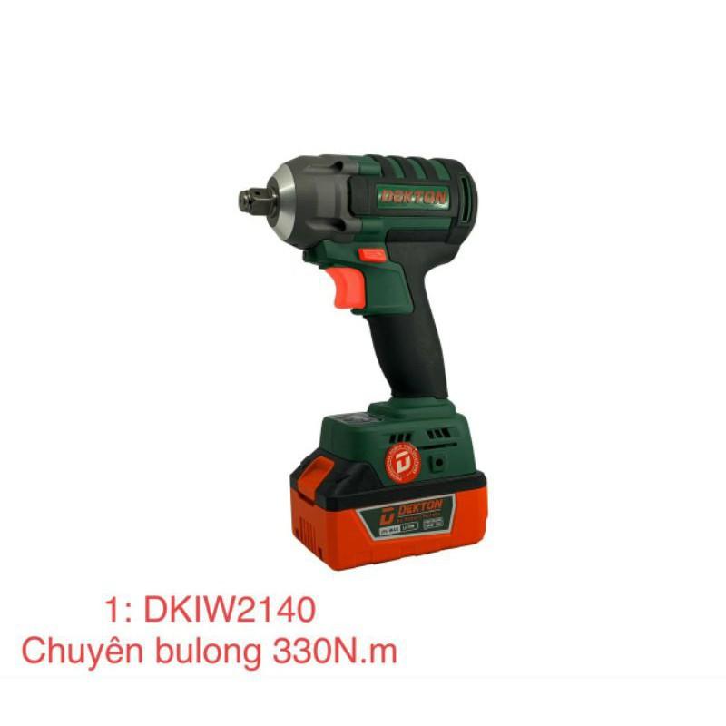 DK-IW2140 Máy siết bulong dùng pin 21V / Lực Xiết 330Nm /Chính hãng Dekton