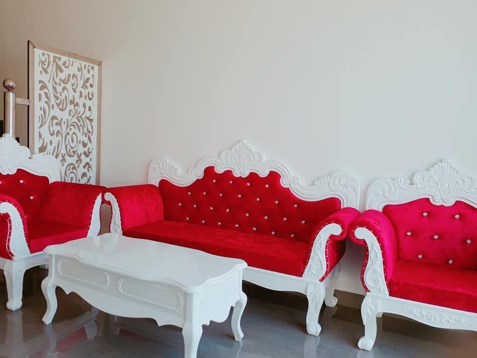 Sofa Tân Cổ Điển khung gỗ giá rẻ