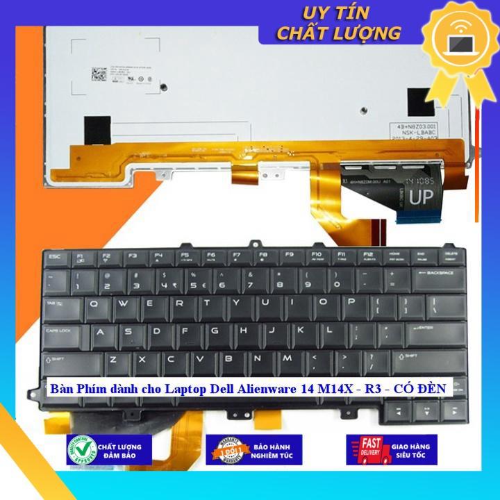Bàn Phím dùng cho Laptop Dell Alienware 14 M14X - R3 - CÓ ĐÈN - Hàng Nhập Khẩu New Seal