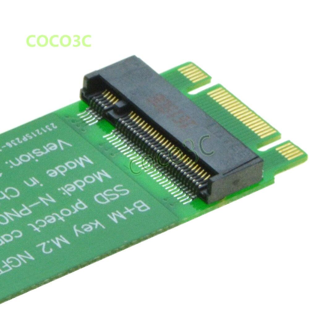 Đầu Chuyển Đổi SATA NGFF Cái Sang Đầu Đực B + M key M.2 SSD 2242 2260 Sang 2280 Khe Cắm Cho Samsung 850 EVO