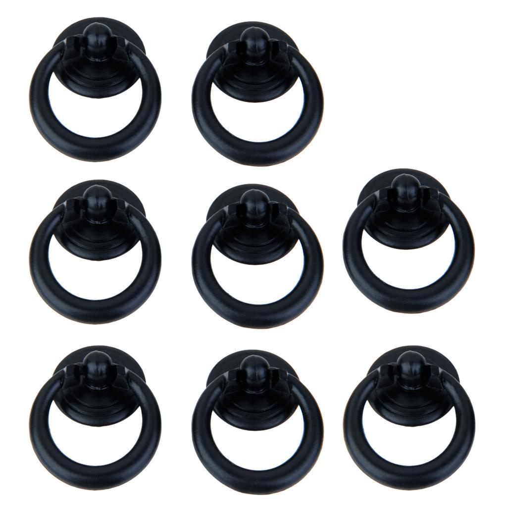 8x Vintage Metal Furniture Door Pull Handle Knob Cabinet Dresser Drawer