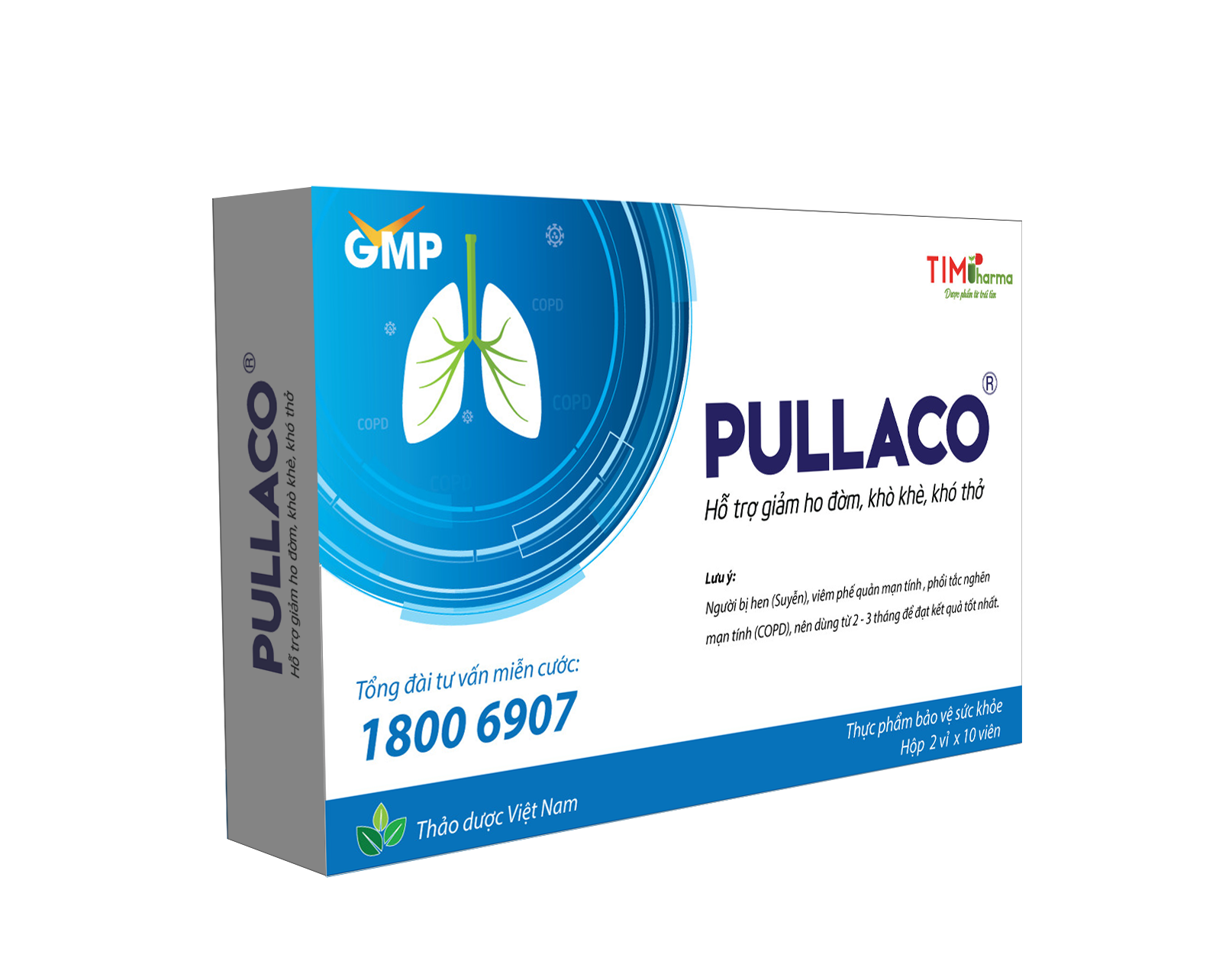TPBVSK PULLACO – Hỗ trợ giảm ho đờm, khò khè, khó thở