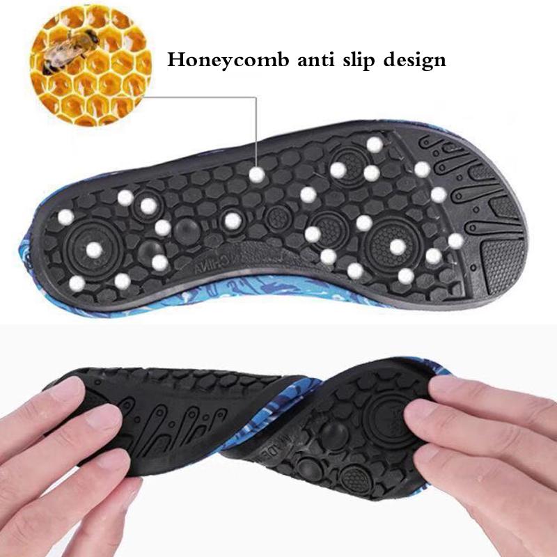 Giày đi biển cỡ lớn cho nam và nữ giày bơi bên bờ biển ngoài trời giày xăng đan nhanh khô giày lội nước cho nữ chống trượt Color: O Shoe Size: 34 35