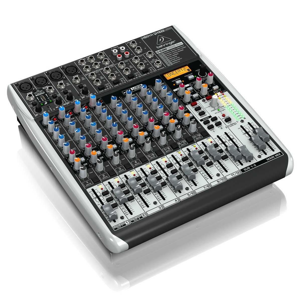 Bộ trộn Mixer USB Có Kèm Hiệu Ứng Behringer XENYX QX1622USB - Hàng Chính Hãng