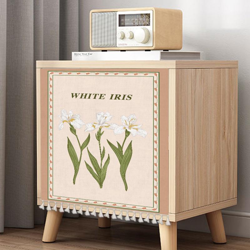 Rèm Cửa Khóa Dán Chống Bụi Phong Cách Retro Dành Cho Trang Trí Nhà Cửa