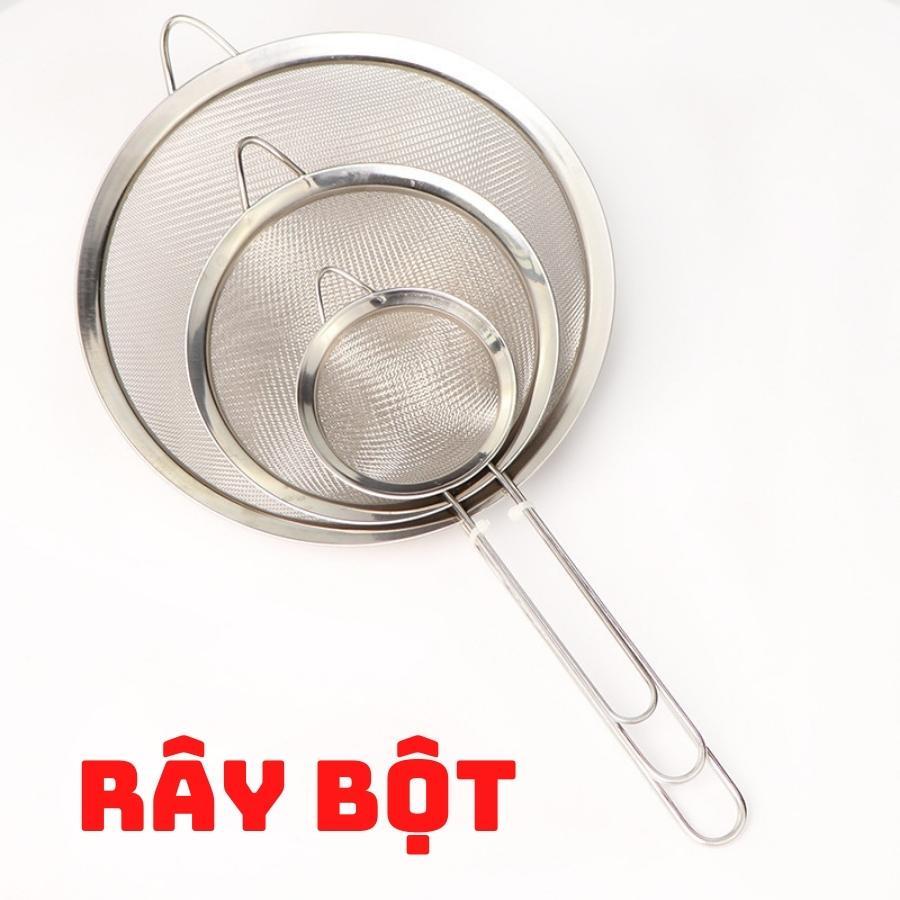 Rây Bột Siêu Mịn Tròn Đường Kính 10 Cm Inox Dụng Cụ Làm Bánh Cao Cấp Tiện Dụng - RAYBOT100