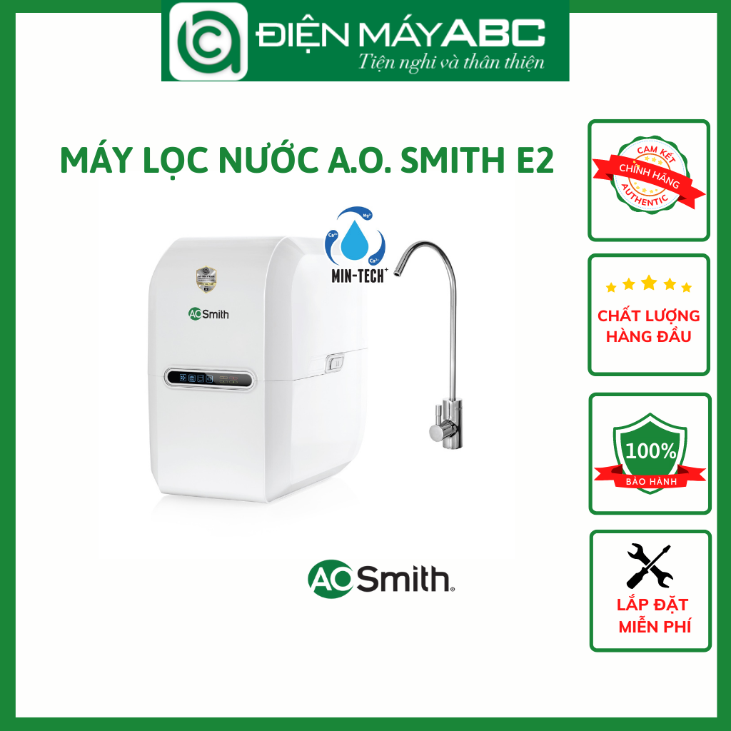 Máy Lọc Nước A. O. Smith E2 - Hàng Chính Hãng