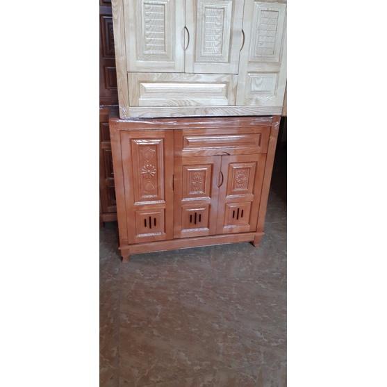 Tủ giày gỗ sồi 3 cánh