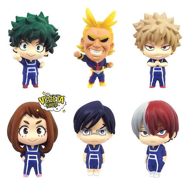 Mô hình My Hero Academia - Trọn bộ 6 mô hình học viện siêu anh hùng - Movic - Cao 4~5cm - Full box