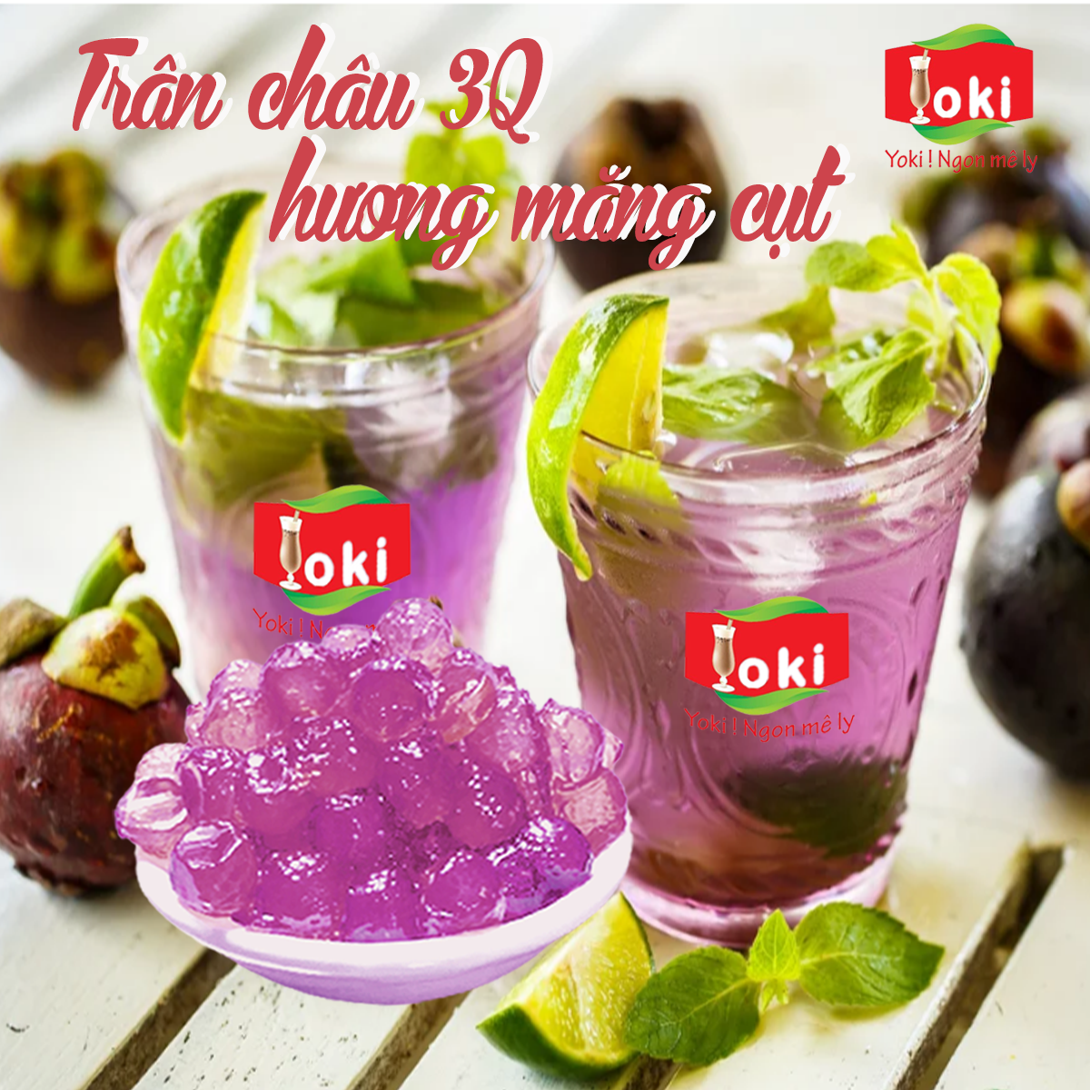 Trân châu 3Q hương măng cụt Yoki