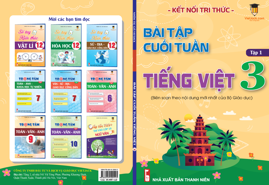Bài tập cuối tuần Tiếng Việt lớp 3 Kết nối tri thức (Học kì 1)