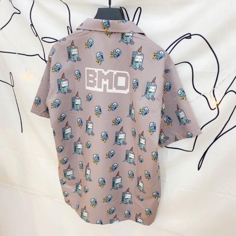 Áo sơ mi vải lụa không nhăn họa tiết cho nam nữ cực hot năm 2021 || Hany shop