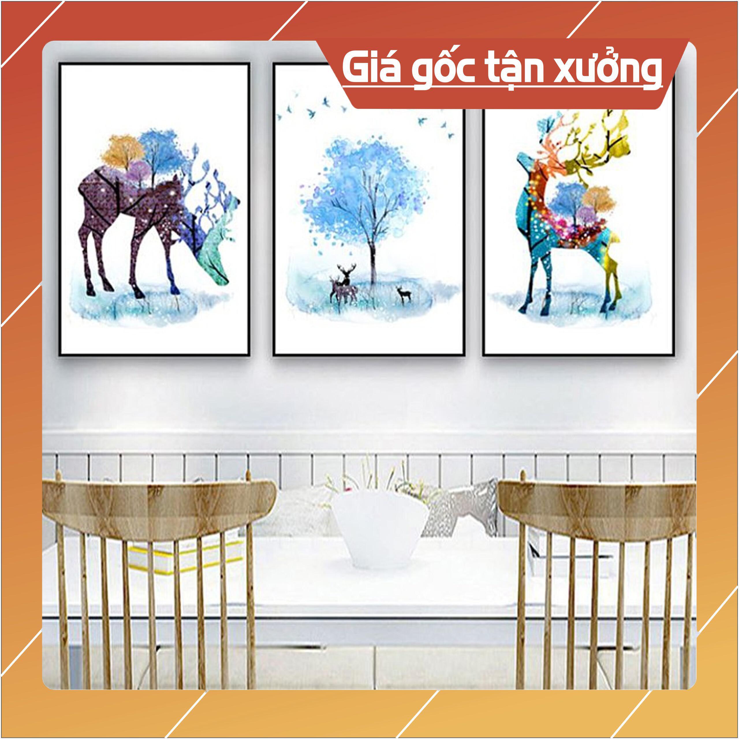 Bộ tranh treo tường phong thủy trang trí nội thất đẹp và giá rẻ,thuận buồm xuôi gió