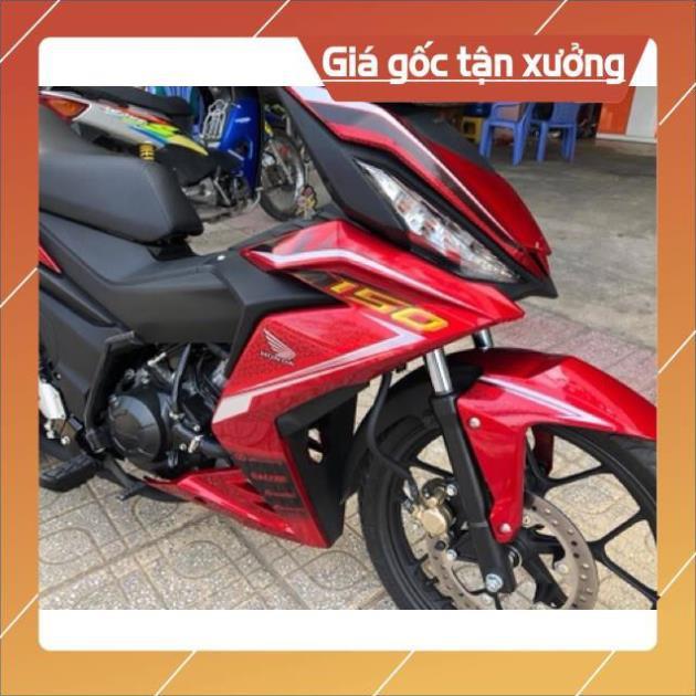 Tem rời winner sọc trắng dán xe đỏ 3 lớp ko bay màu