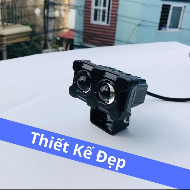 1 Đèn chợ sáng bi cầu X25 PRO 2 mắt cho xe máy và ôtô siêu sáng 45W cốt vàng pha trắng hàng chuẩn chất lượng