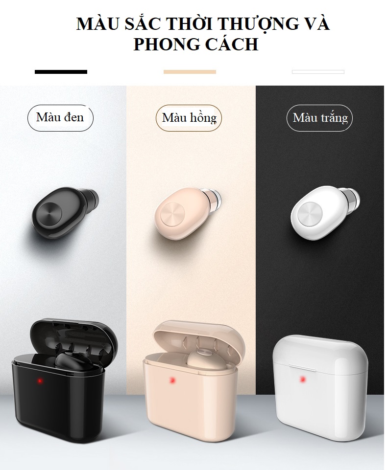 Tai Nghe Bluetooth Mini BL-01 Kèm Hộp Sạc