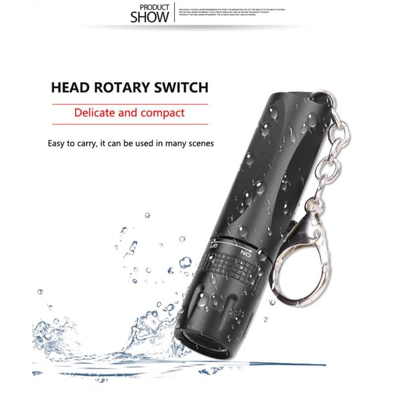 Portable Pen Light Keychain Mini Flashlight Pocket LED Torch Pen Clip LED Flashlight Hand Light With Key Chain For Camping