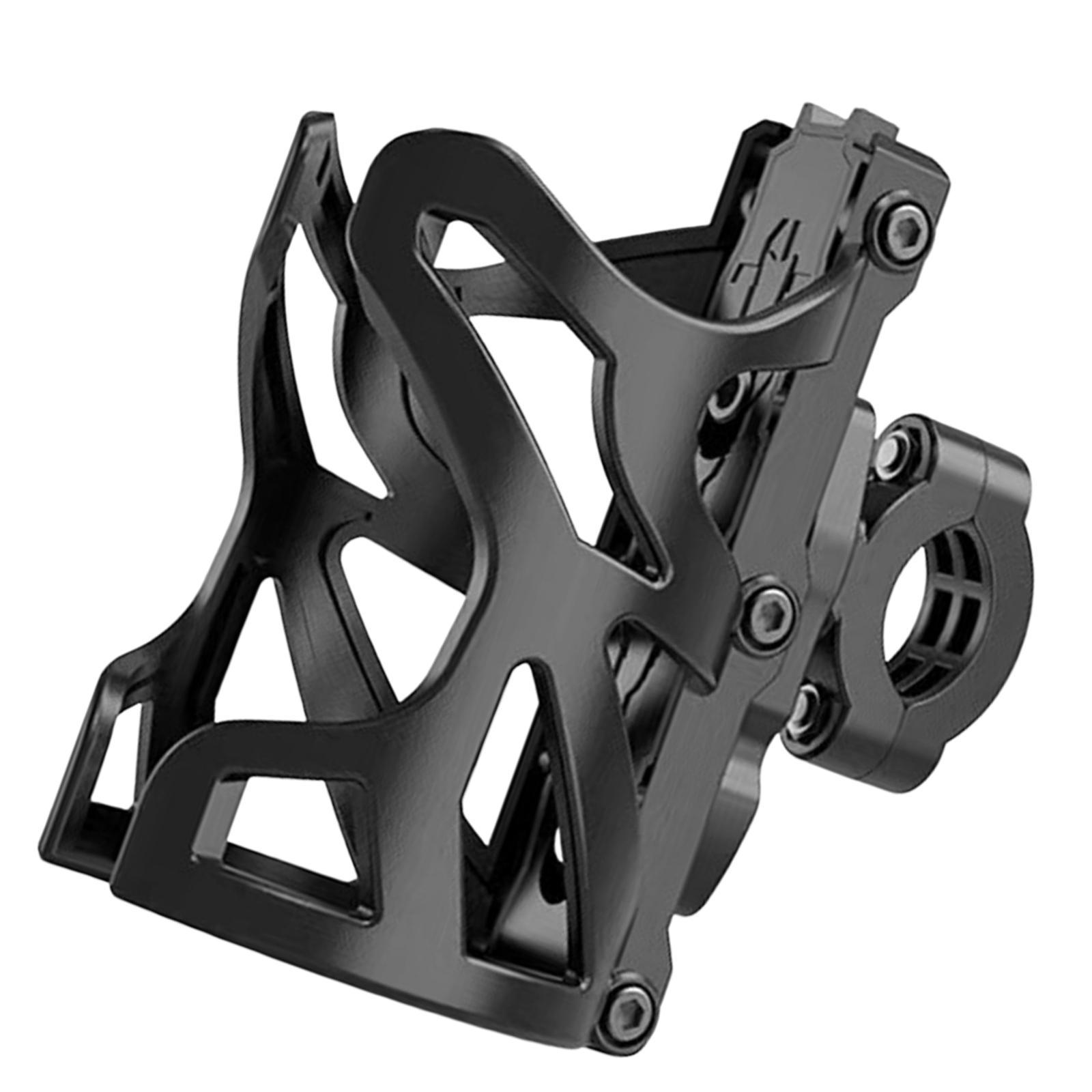 Motorcycle Drink Cup Holder Universal Bottle Holder for Bike Handlebar Black