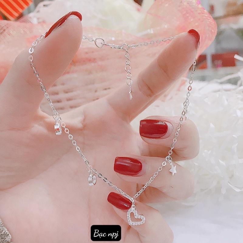 Mẫu lắc chân nữ Bạc Ta , lắc chân Npj ️ SIÊU HOT ️ -Bạc Npj