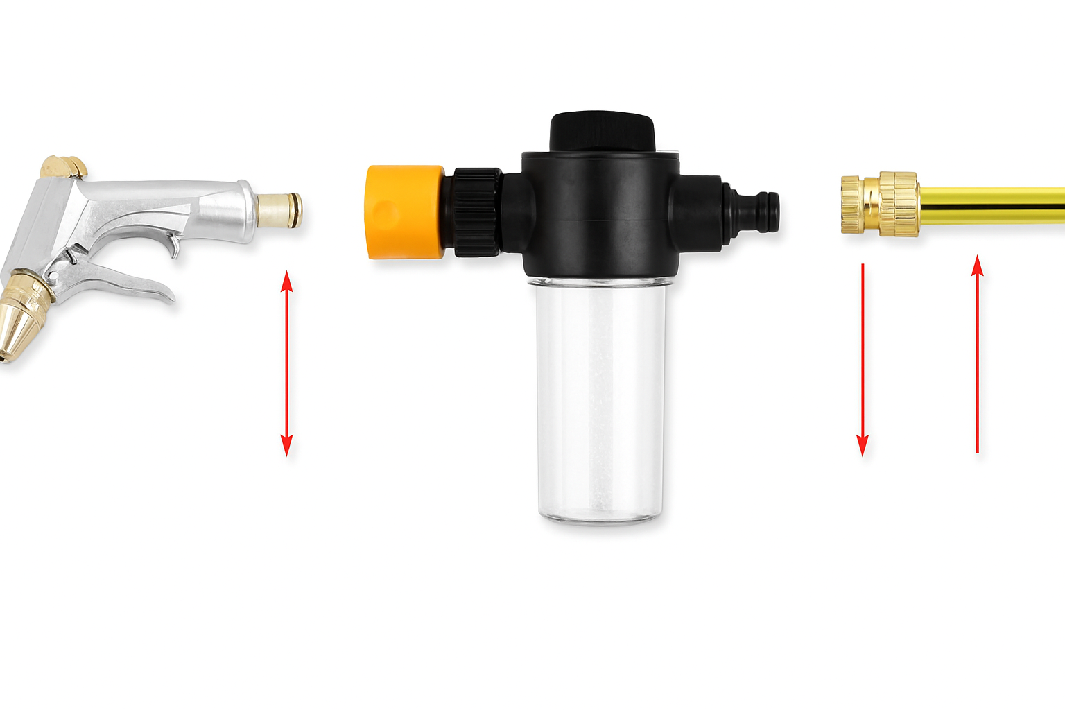 Bộ Bình Phun Bọt Tuyết Rửa Xe Đa Năng  nối tiếp chổi, máy rửa xe – 1Set Foam Lance Snow Sprayer Pot