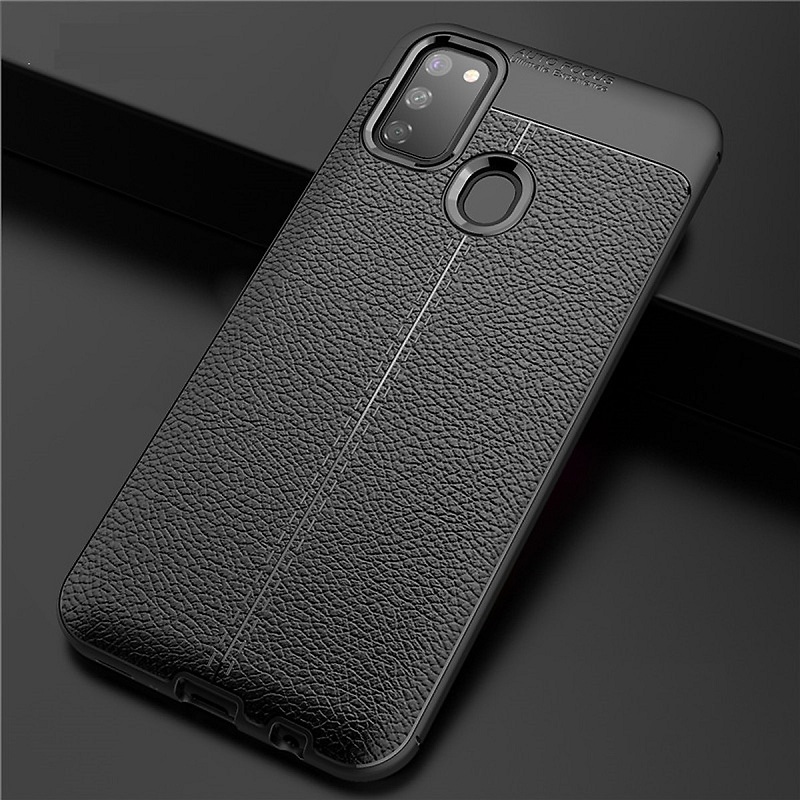 Ốp lưng Samsung Galaxy M30S silicone dẻo giả da hiệu Auto Focus - Hàng Chính Hãng
