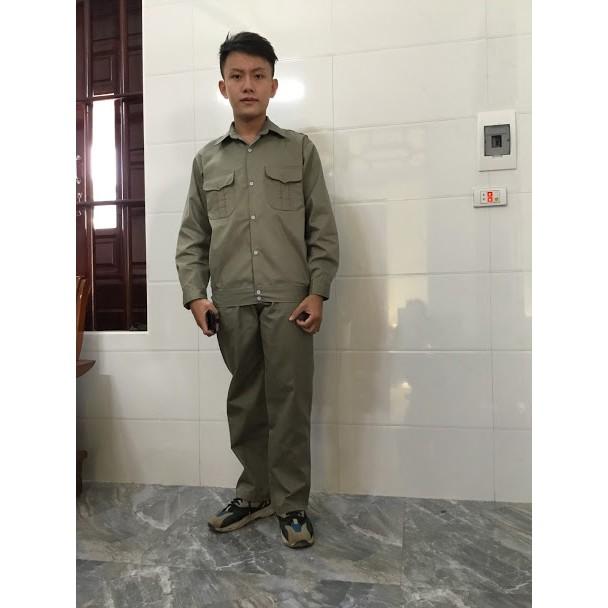Bộ đồ bảo hộ lao động kaki loại dày dài tay SHUNI 021B