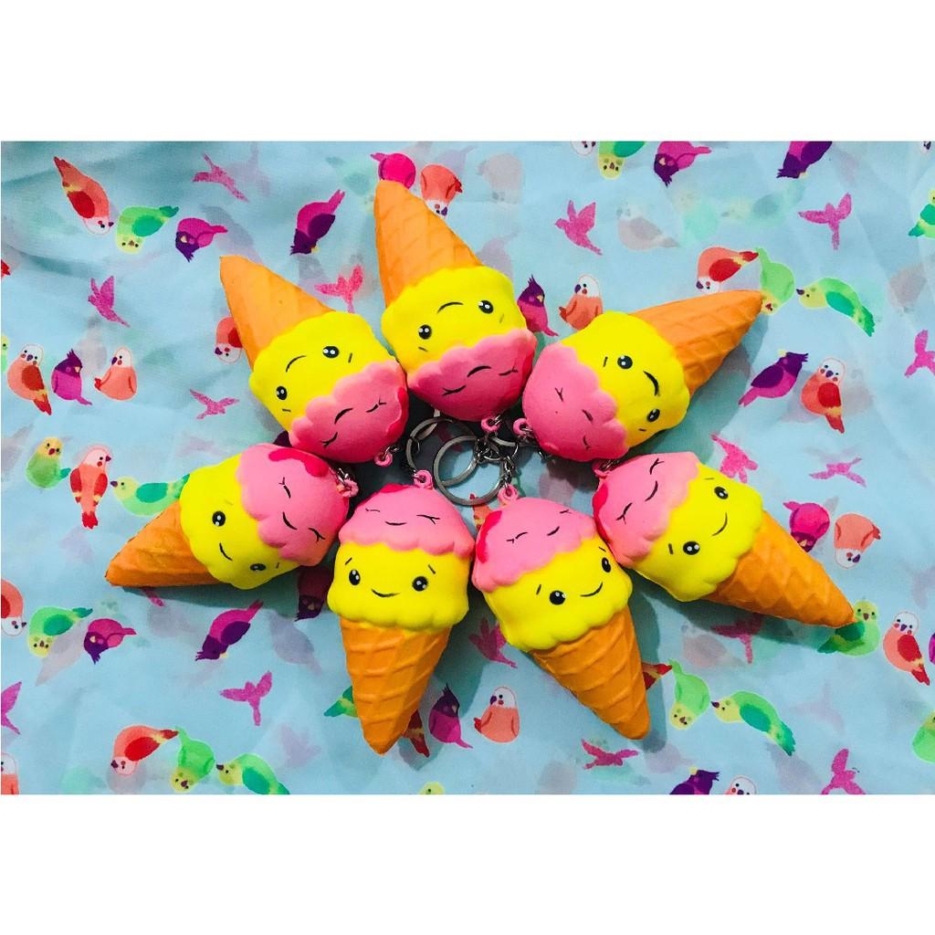 ĐỒ CHƠI SQUISHY Ốc QuẾ CẢM XÚC TẶNG KÈM MÓC KHÓA - thegioidochoi127 | squishyhaihuoc