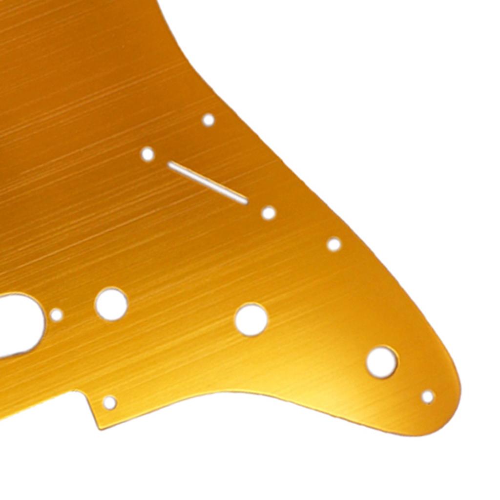 Aluminum SSS Guitar Pickguard Anti-Scratch Plate for ST Guitar