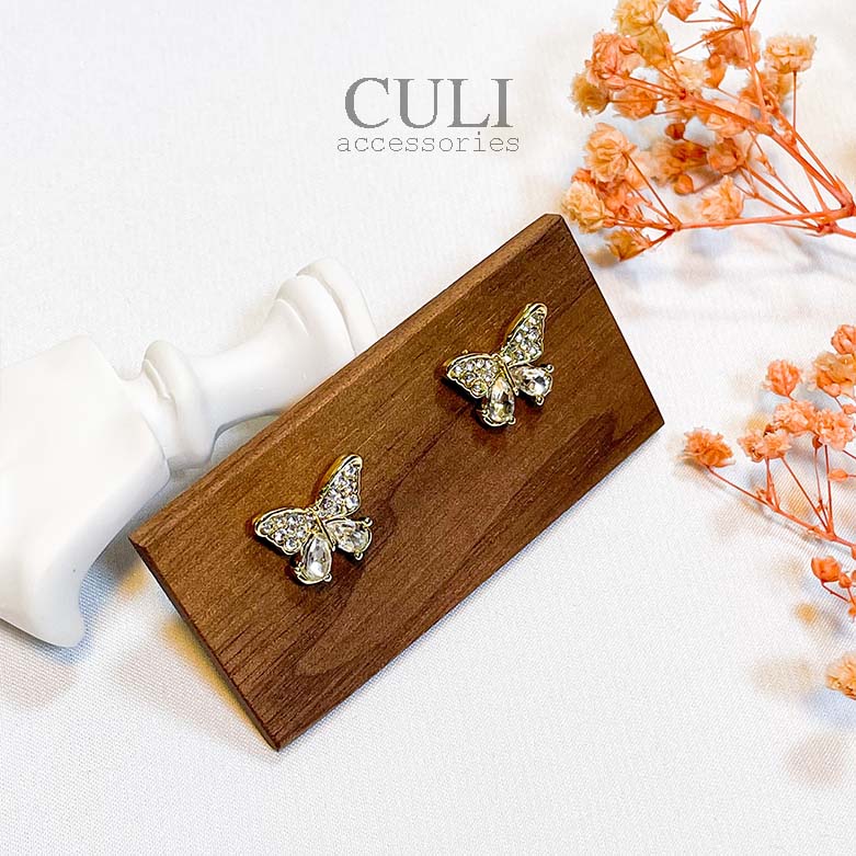 Khuyên tai, Bông tai thời trang hình bướm HT611 - Culi accessories