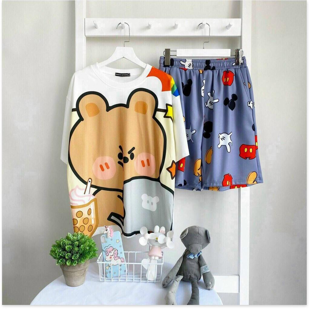 SET THUN NỮ COTTON,THIẾT KẾ HỌA TIẾT SIÊU XINH,MÀU SẮC SINH ĐỘNG KHÁNH AN FASHION