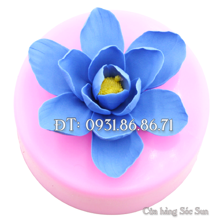 Khuôn silicon hoa ngọc lan cánh tròn loại 11 cm – Mã số 1344