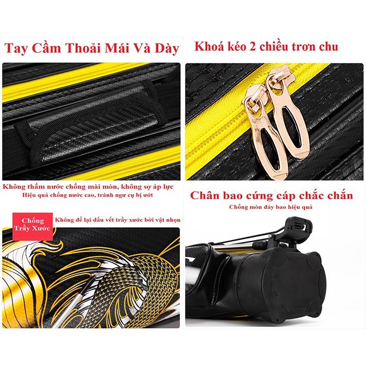 Bao Đựng Cần Câu Đài 1m25 Super Dragon 3 Ngăn Phụ Sức Chứa Lớn Có Giá Đỡ Cao Cấp TDC11