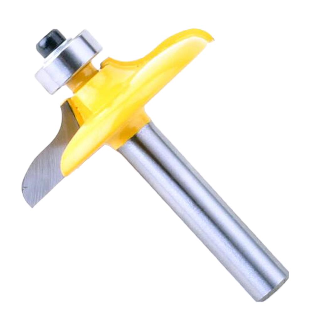 8mm Shank Panel Carpenter Woodworking Tools Straight Router Bits 1-3/4''
