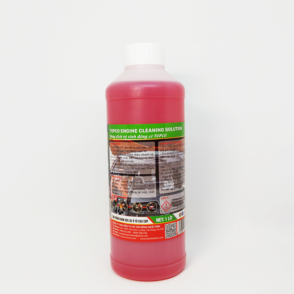 Dung dịch vệ sinh động cơ ô tôTOPCO dung tích 1 lít
