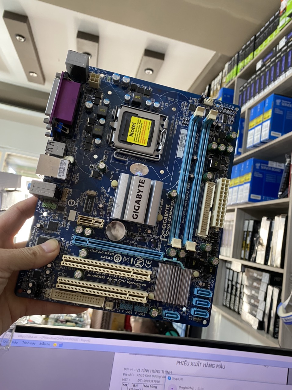 Bo Mạch Chủ GIGABYTE GA-G41M/ DDR2 -HÀNG CHÍNH HÃNG