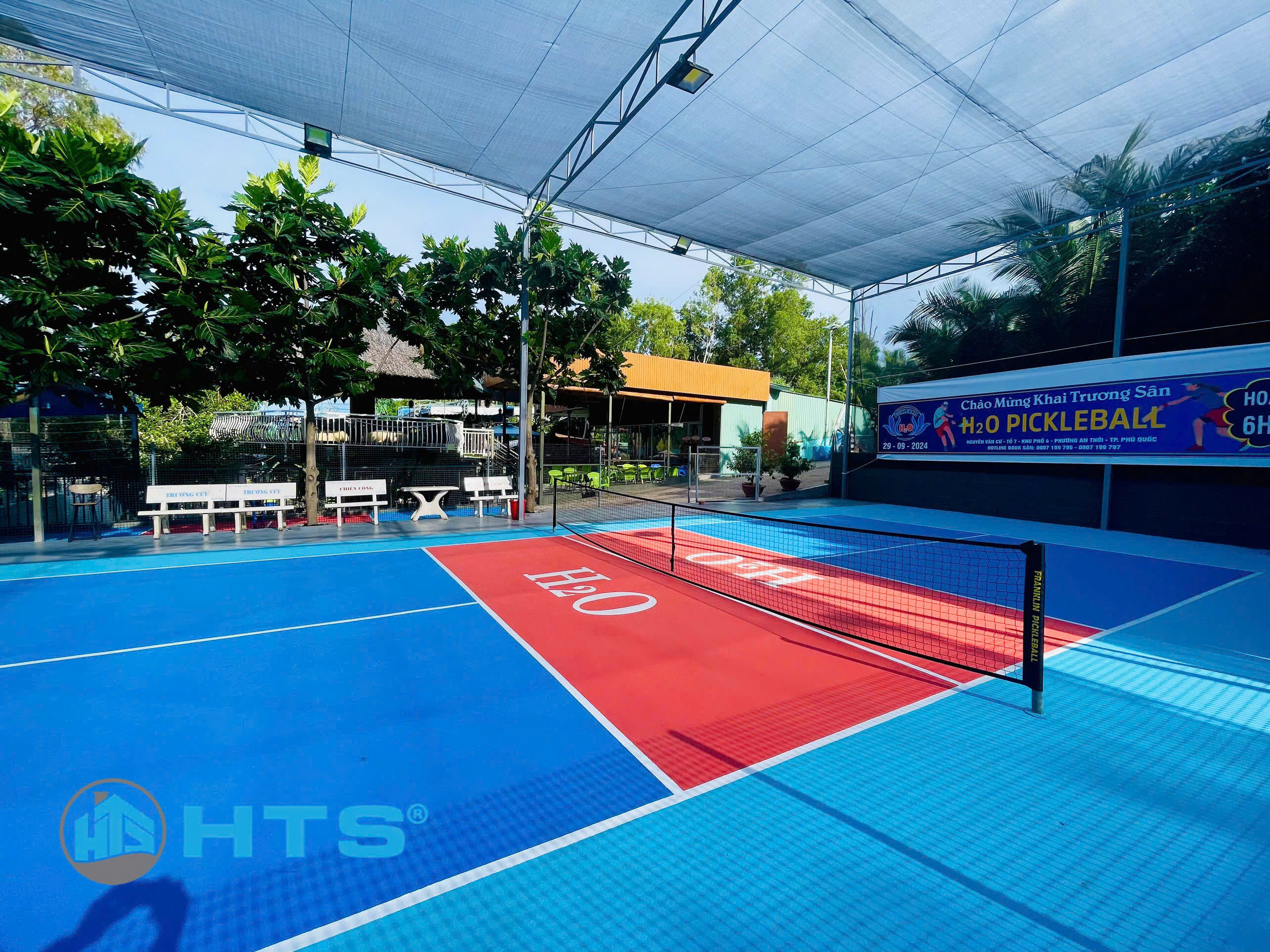 Sơn phủ Sân Thể Thao HTS SPORT cho sân Pickleball, Tennis, Cầu lông, Bóng rổ, Tennis, sân khác thùng nhỏ 5kg